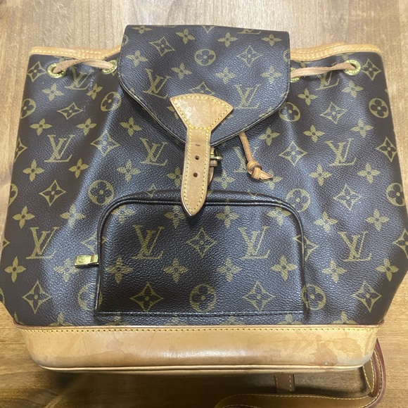 Louis Vuitton Montsouris Monogram Canvas Backpack Brown - Picture 2 of 5
